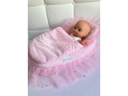 Bábika v ružovej postieľke Little Fantasy