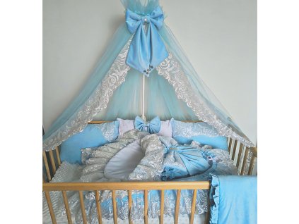 Výbavička pre chlapca modrá s čipkou set 7 v 1 Little Fantasy littlefantasy.sk