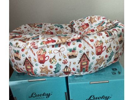 Vianočná postieľka pre psíka