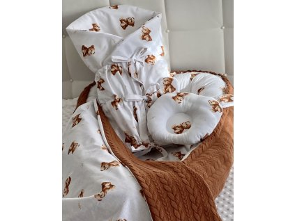 Set 4v1 do postieľky – Medvedík s pleteninou | Little Fantasy