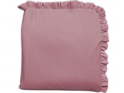Deka s volánmi zimná staroružová VELVET LITTLE FANTASY