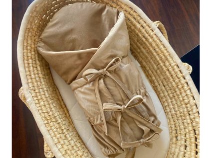 Zavinovačka pre bábätko cappuccino velvet Little Fantasy Retro