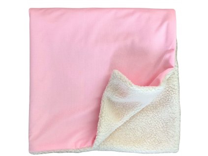 Detská deka s barančekom ružová 80 x 80 cm Little Fantasy zimnáDizajn bez názvu 2024 01 29T140005.243