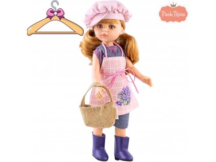 Oblečenie pre bábiku 32 cm PAOLA REINA šaty záhradníčka littlefantasy.sk Mathiaskova oslava 7. narodenín (13)