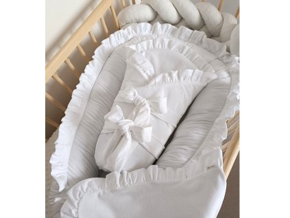 Výbavička biela s vatelínovou zavinovačkou 3 v 1 Little Fantasy