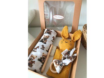 Darčeková sada Little Fantasy Medvedík s koníkom 5 ks 2