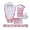 Set pre bábätko 5 v 1 Rose Garden a Velvet Pink pre dievčatko