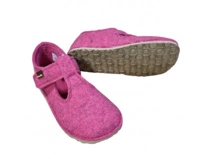 Froddo barefoot papuče flexy wooly FUXIA