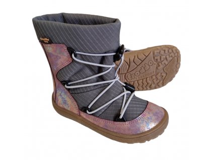 Froddo Barefoot Tex Track Wool winter G3160212-7 PINK SHINE