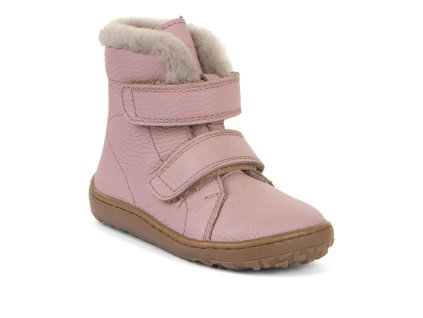 FRODDO zimné barefoot topánky FURRY BOOT - PINK G3160248