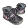 D.D.step zimné barefoot topánky 073-364A black dievča