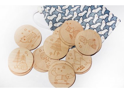 Dřevěné pexeso Za polárním kruhem