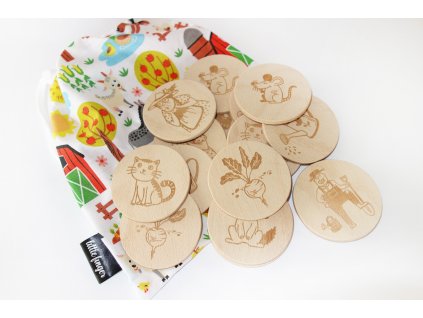 Dřevěné pexeso O velké řepě