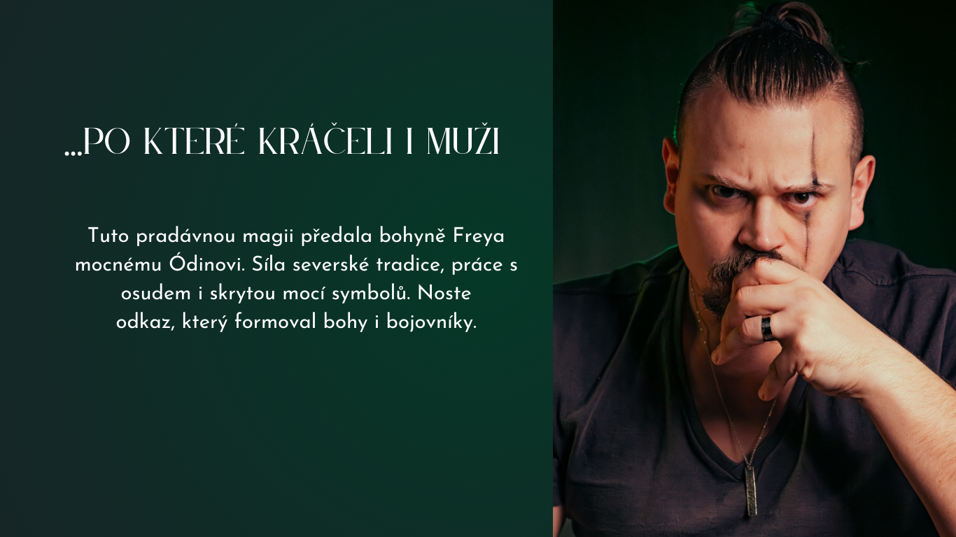 Pánské šperky Seidhr s runami inspirované severskou mytologií a Odinem