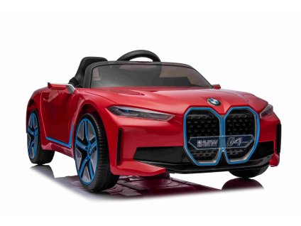 Detské elektrické autíčko BMW i4, červené, ORIGINAL licencia