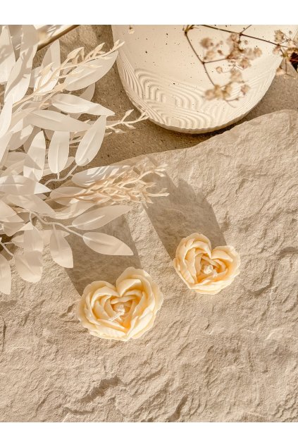 Sviečky Rose Heart (3)