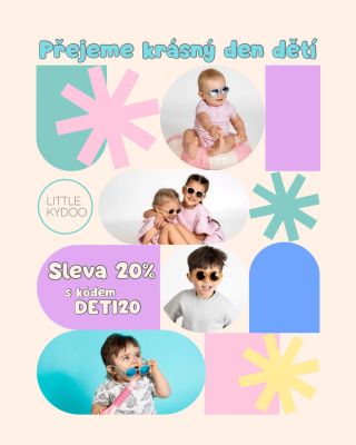 Blíží se den dětí 🎈Jako dárek pro Vás máme slevu na všechny brýle a UV trička 🩵🩷 Stačí zadat v košíku kód “DETI20” Vybavte...