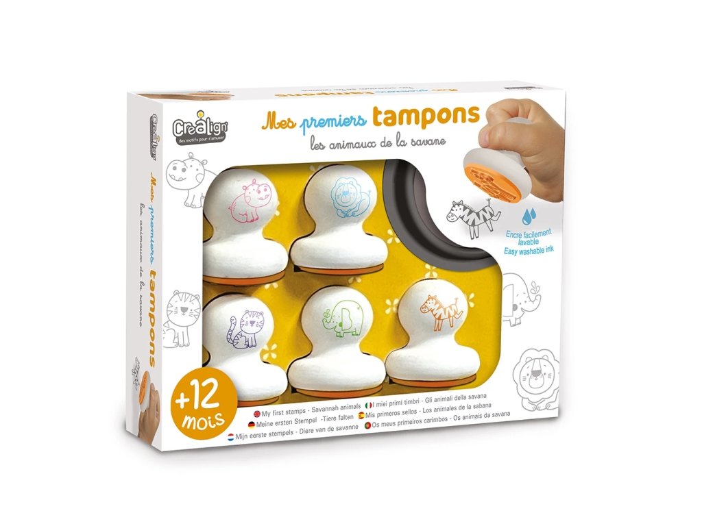 Moje prvé pečiatky Zvieratká zo savany 6 ks