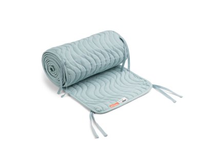 Prešívaný mantinel do postieľky Waves, modrá| Done by Deer