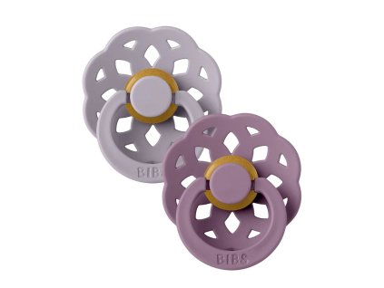 Okrúhle Boheme cumlíky 2ks, Fossil Grey/Mauve | BIBS