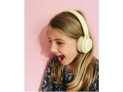 Bezdrôtové detské slúchadlá Pastel Yellow