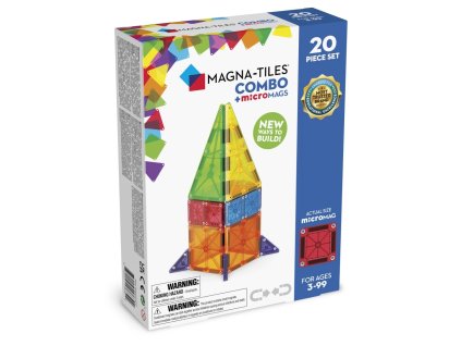 Magnetická stavebnica Combo 20 dielov