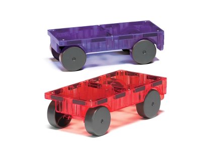 Magnetická stavebnica Cars 2 dielna Purple/red