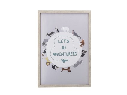 Obrázok Adventurers, drevený rám | Bloomingville