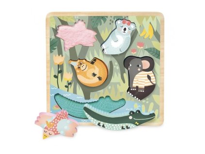 Senzorické puzzle Jungle | Vilac