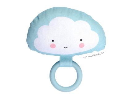 Textilná hrkálka Mráčik | A Little Lovely Company