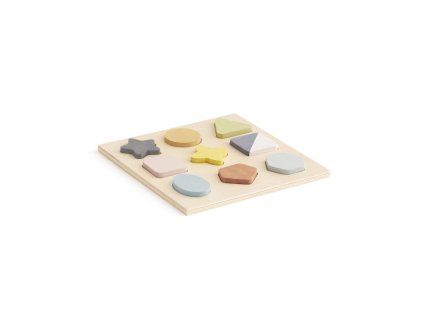 Drevené puzzle geometrické tvary | Kids Concept