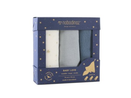 Sada zavinovačiek 3ks, modrá | Nobodinoz