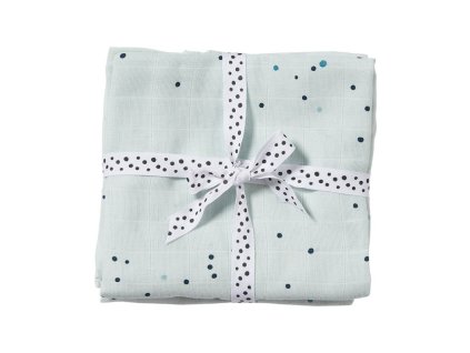 Mušelínové plienky Dreamy Dots 2ks, modré | Done By Deer