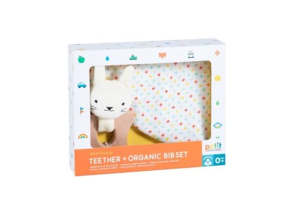 Set slintáčik a hryzadlo Zajačik | Petitcollage