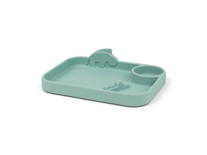 Peekaboo delený tanier Deer friends, modrá | Done by Deer