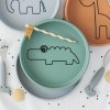 Silikónový tanier Croco, zelený | Done by Deer