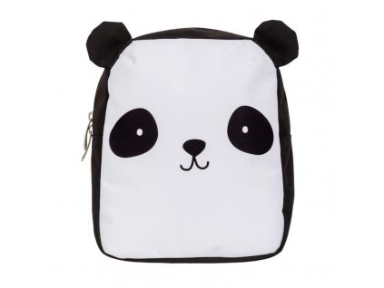 Detský batoh Panda, čierno-biely | A Little Lovely Company