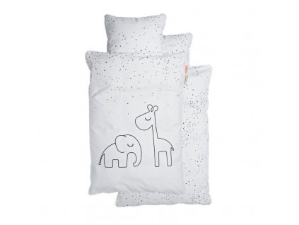 Posteľné prádlo Dreamy Dots (Baby), biele | Done by Deer