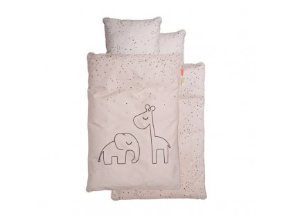 Posteľné prádlo Dreamy Dots (Baby), ružové | Done by Deer