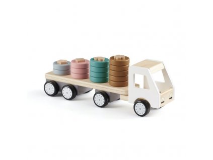 Drevený nákladiak s krúžkami Aiden | Kids Concept