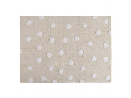 Koberec Dots, beige-white (120x160cm) | Lorena Canals
