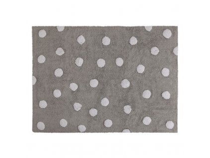 Koberec Dots, grey-white (120x160cm) | Lorena Canals