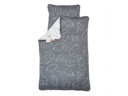 Posteľné prádlo Sleepy (Baby), sivé | Done by Deer