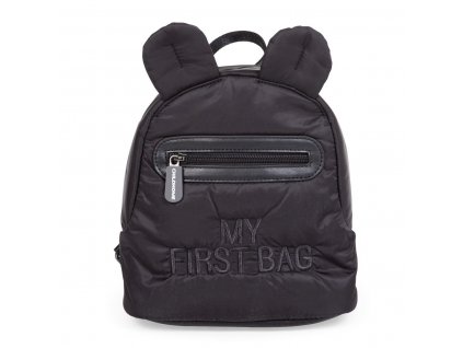 Detský batoh My First Bag Puffered Black | Childhome