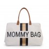Prebaľovacia taška Mommy Bag Big Off White / Black Gold | Childhome