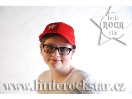 LITTLE ROCK STAR kšiltovka červená