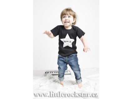 LITTLE ROCK STAR (triko černé KR)