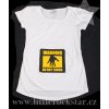 WARNING: DO NOT TOUCH (těhotenské triko bílé)