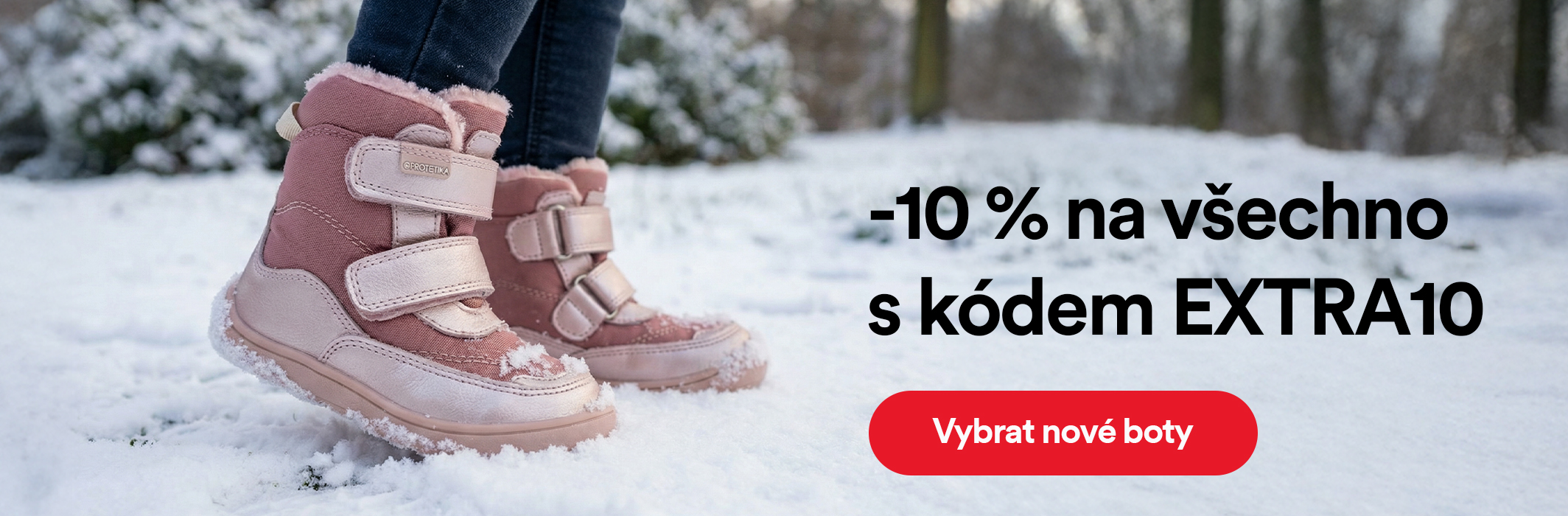 Využijte slevu 10 % na všechny boty s kódem EXTRA10