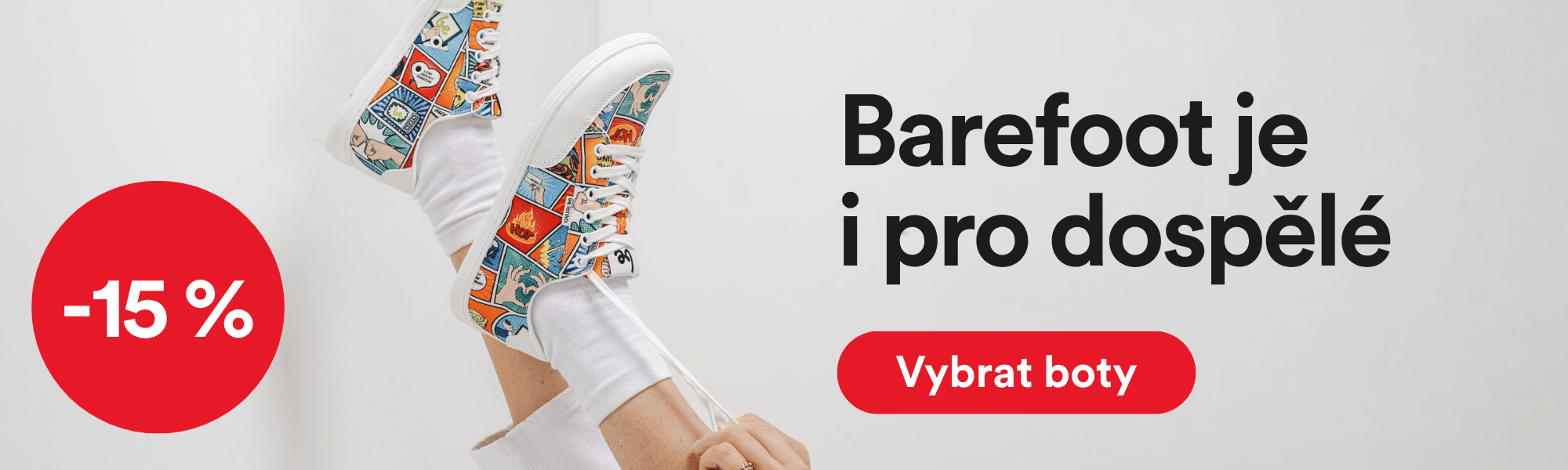 Sleva 15% na barefoot boty pro dospělé